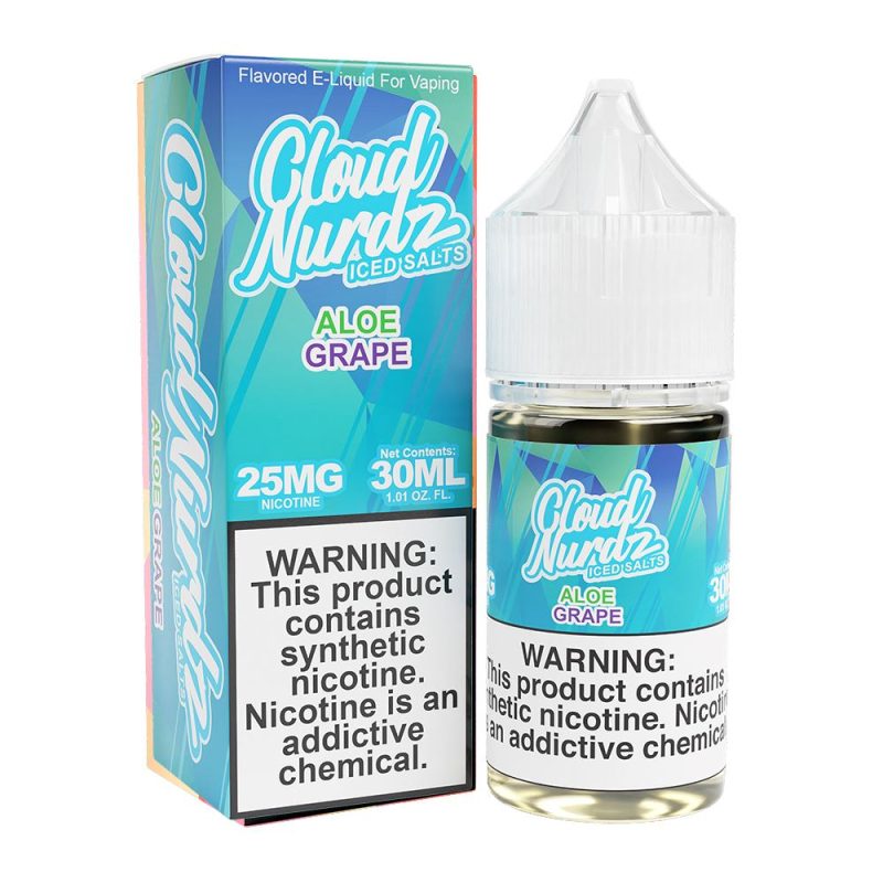 Aloe Grape Ice | Cloud Nurdz Salts | 30mL | Bottle with Packaging