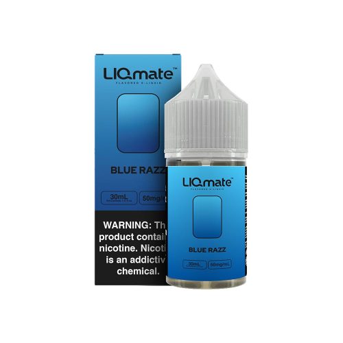 Blue Razz Liqmate Series Salt Nic E-Juice by 7Daze 30mL 50mg with packaging