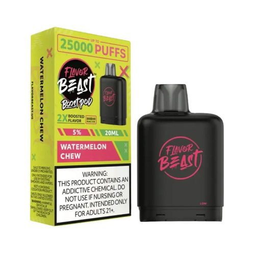 Flavor Beast Level X Boost Disposable - Watermelon Chew with packaging