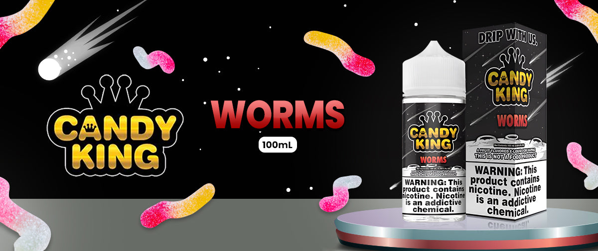 fvs candy king sour worms 100ml eliquid zone a2