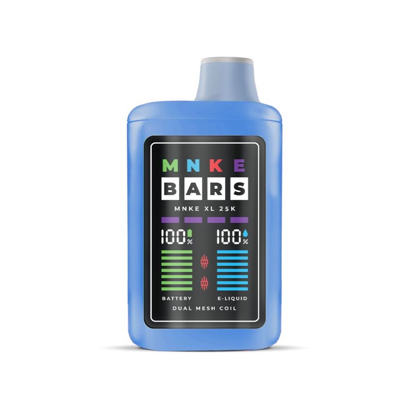 MNKE Bars XL ZERO Disposable - Blue Razz Iced