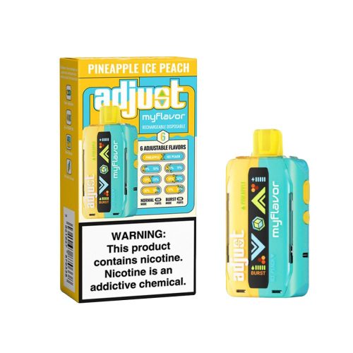 Adjust MyCool Disposable Pineapple Ice Peach with packaging