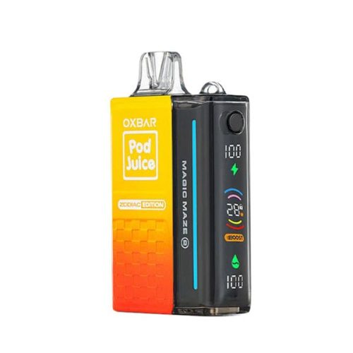 Magic Maze 2.0 ZERO Nicotine Pod Juice 30000 Puffs Disposable E-Cig by Oxbar 0mg 13mL fruity pebz