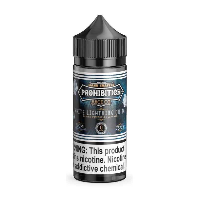 prohibition juice co white lightning on ice 100ml eliquid 671307