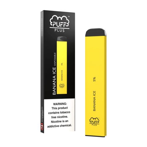 Puff Plus TFN Disposable 800 Puffs 3.5mL banana ice with packaging