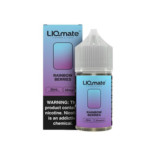 Rainbow Berries Liqmate Series Salt Nic E-Juice by 7Daze 30mL 20mg with packaging