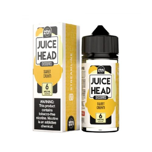 Sweet Cream Freebase E-Juice by Juice Head 100mL with Packaging