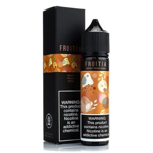 Sweet Peach by Fruitia E-Liquid 60ml with packaging