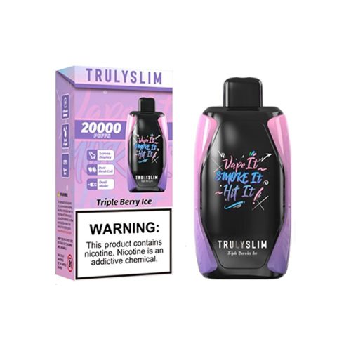 Truly Bar Trulyslim 20K Disposable Triple Berry Ice with packaging