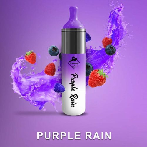 Tugpod EVO Disposable 4500 Puffs 10mL 50mg purple rain with background