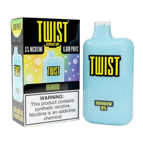 Twist Disposable 6000 | 15mL | 50mg rainbow with packaging