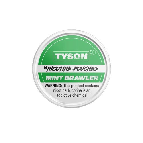 Tyson 2.0 Nicotine Pouches (15ct Can)(5-Can Pack) Mint Brawler 6mg