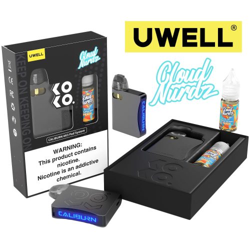 Uwell Caliburn AK3 Kit + A3S 0.8ohm Pods (x2) + Daddy's Vapor 10mL Salts 50mg