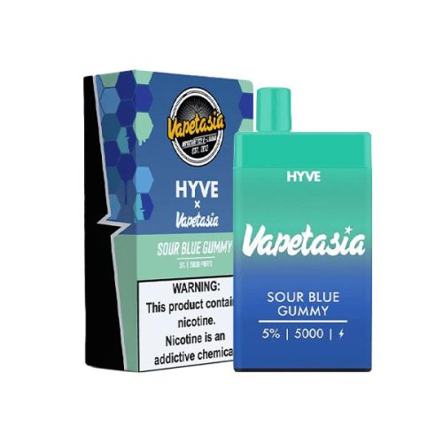 Vapetasia Hyve Mesh Disposable | 5000 Puffs | 12mL sour blue gummy with packaging