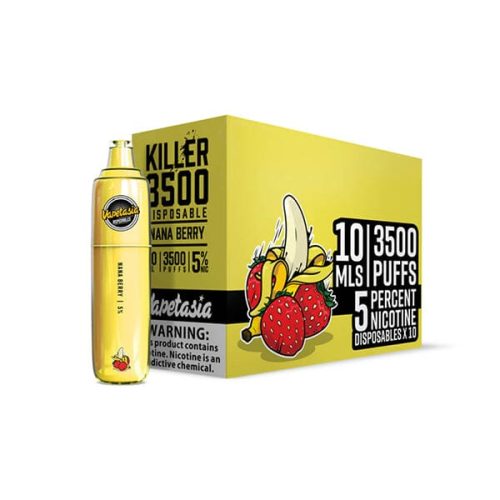 Vapetasia – Killer Fruits Disposable | 3500 Puffs | 10mL - Nana Berry with packaging