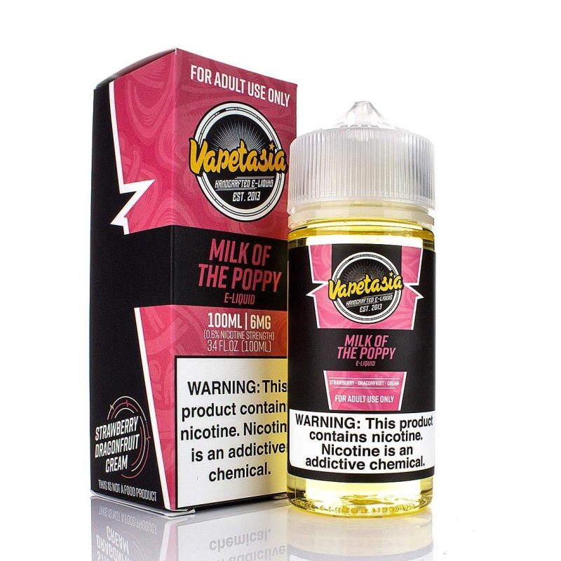 vapetasia milk of the poppy 100ml eliquid 606716