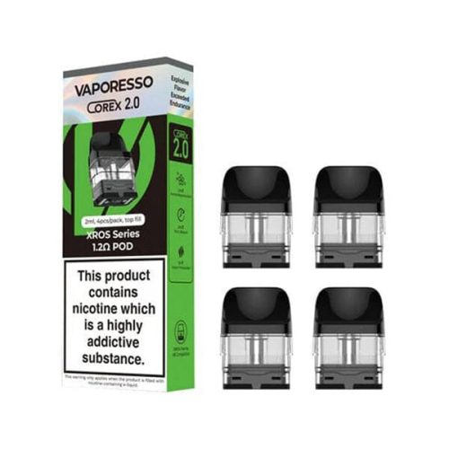 Vaporesso XROS Pods | 4-Pack 2ml 1.2ohm with packaging