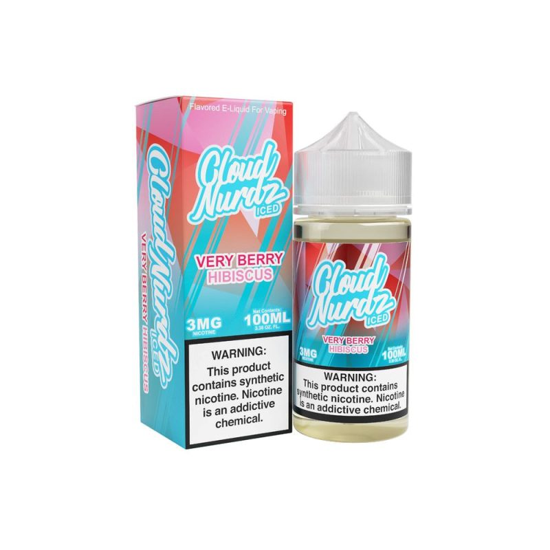 very berry hibiscus iced by cloud nurdz tf nic 100ml 229733