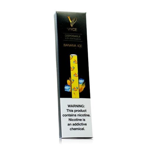 Vyce Disposable E-Cigs (Individual) banana ice packaging