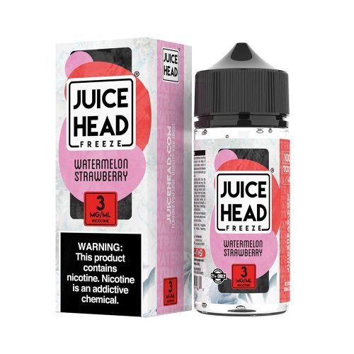 Watermelon Strawberry Freeze Freebase E-Juice by Juice Head 100mL 03mg with Packaging