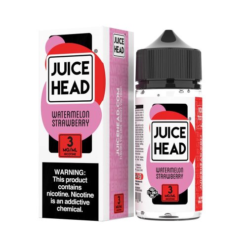 Watermelon Strawberry Freebase E-Juice by Juice Head 100mL with Packaging