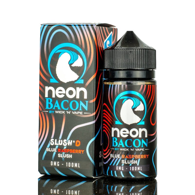 wick n vape neon bacon blue slushd eliquid 634358