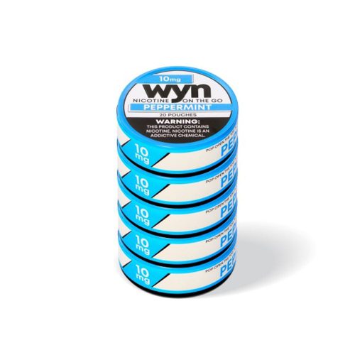 WYN Nicotine Pouches (20ct Can)(5-Can Pack) - Peppermint 10mg